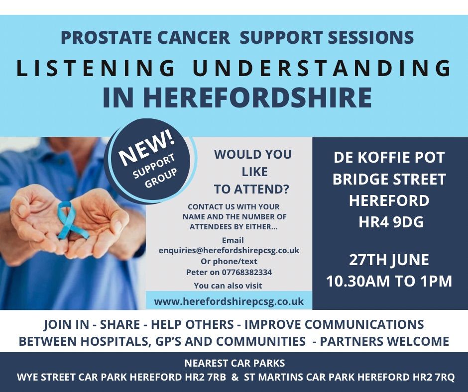 Prostate cancer support session - Herefordshire