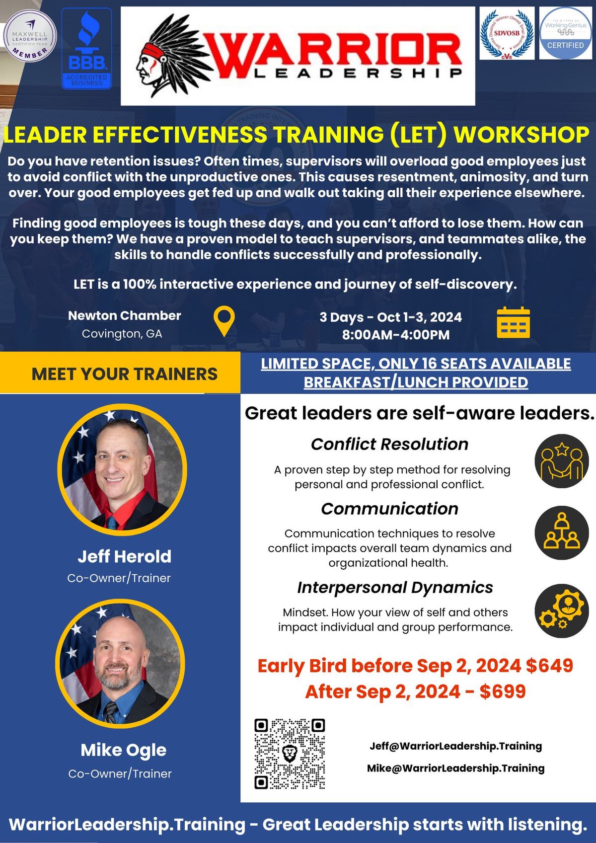 Leader Effectiveness Training (LET) Workshop