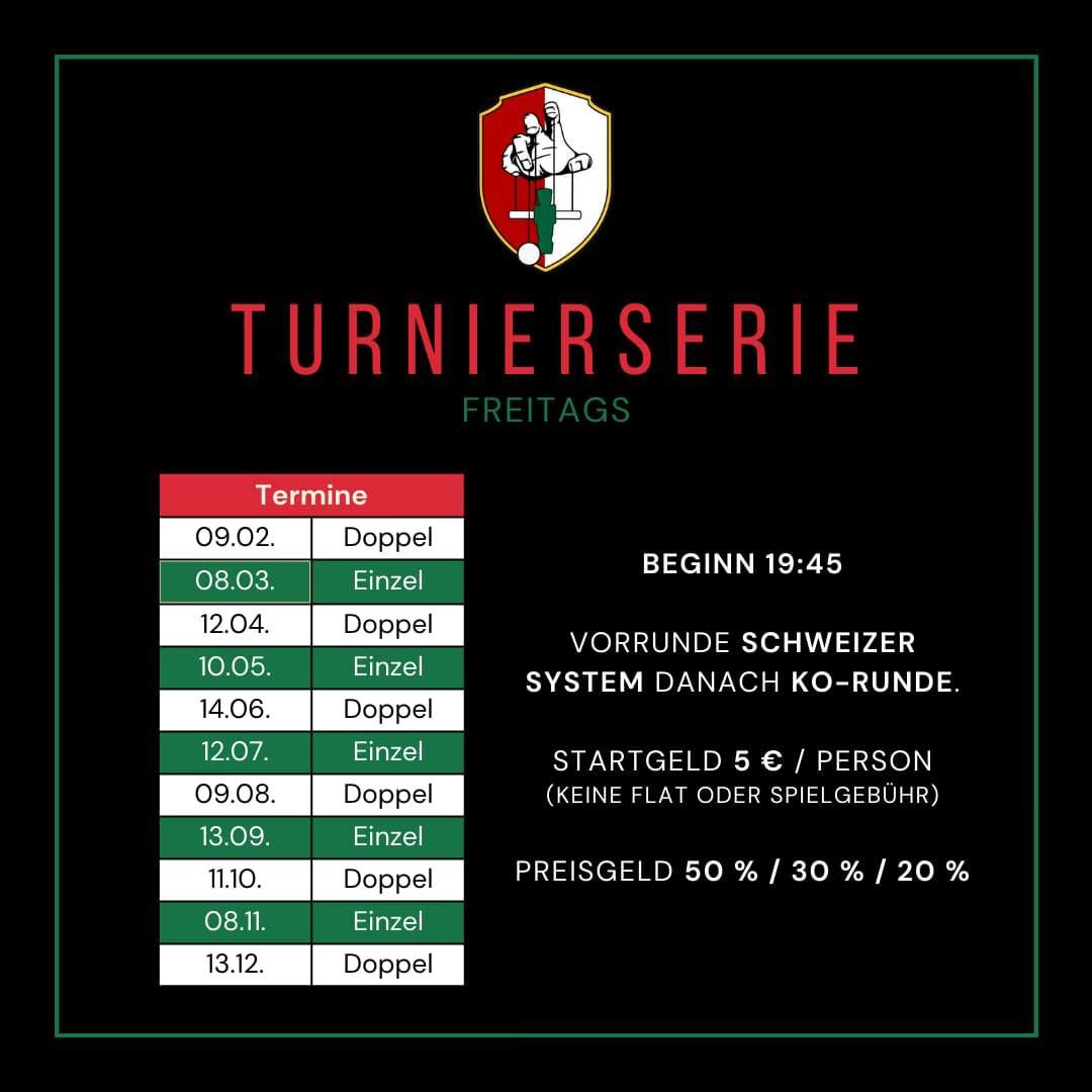 Kickerkiste Freitags Turnierserie - Doppel