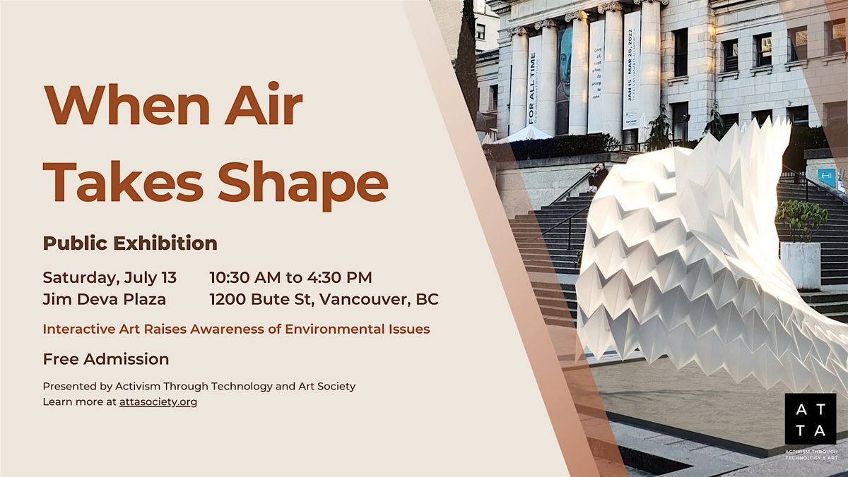 When Air Takes Shape: An Art Installation on Air Quality