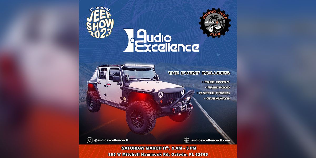 4th Annual Jeep Show 2023, 385 W Mitchell Hammock Rd, Oviedo, 11 March 2023
