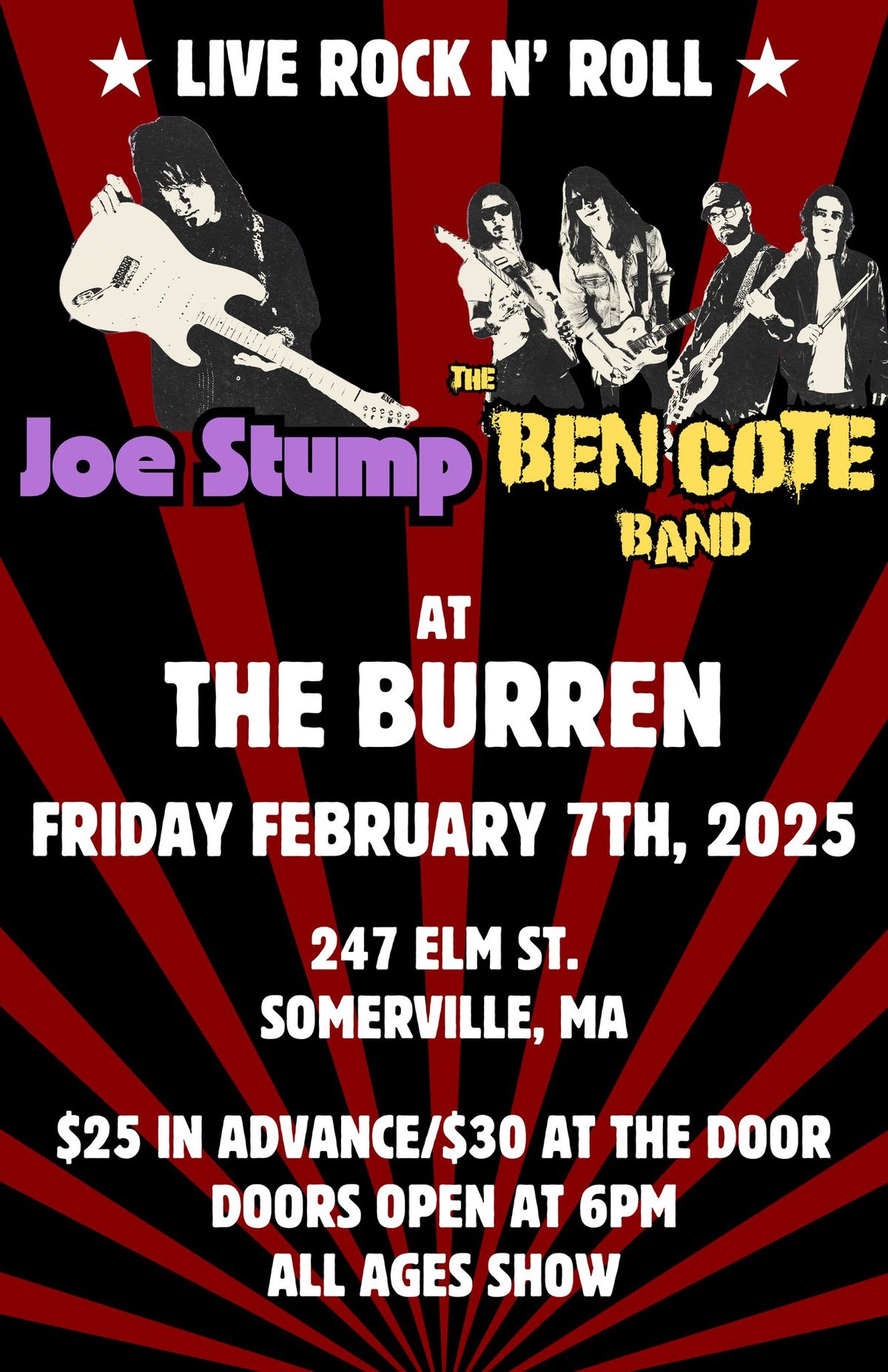 Joe Stump and The Ben Cote Band @ The Burren (Somerville, MA)