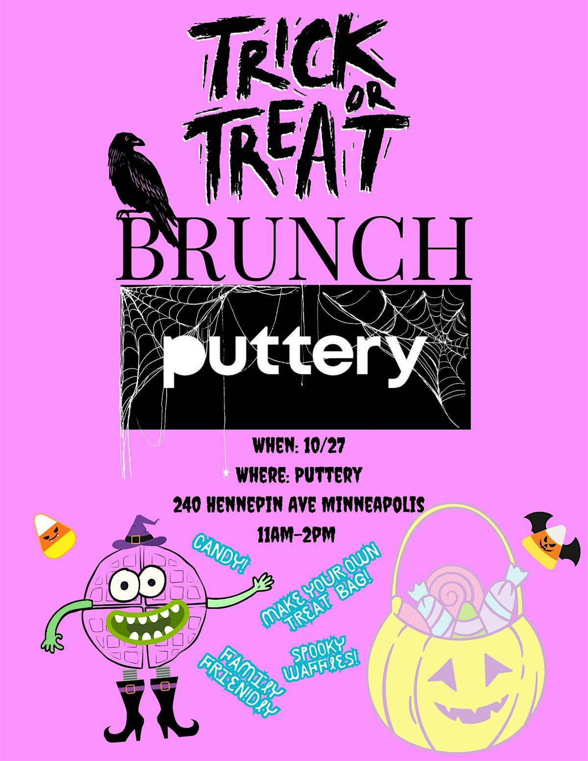 Trick or treat Brunch at Puttery