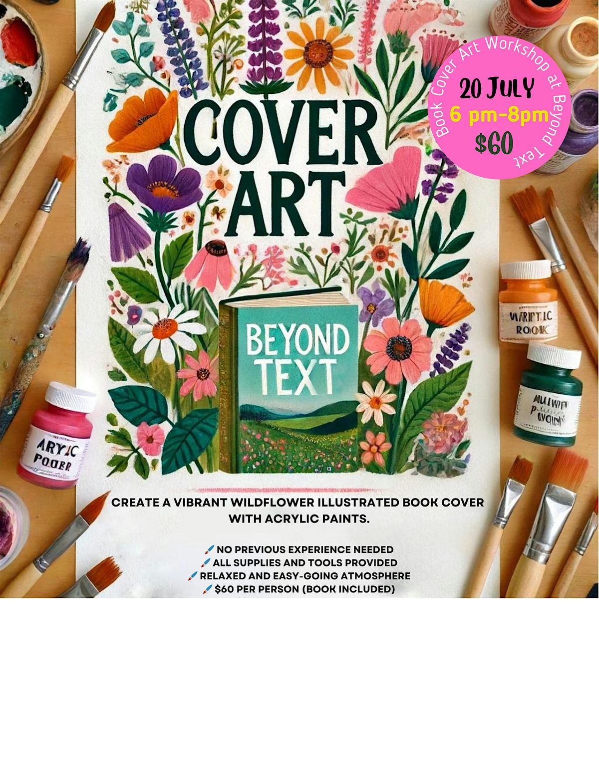 Book Cover Art Workshop at Beyond Text Bookstore