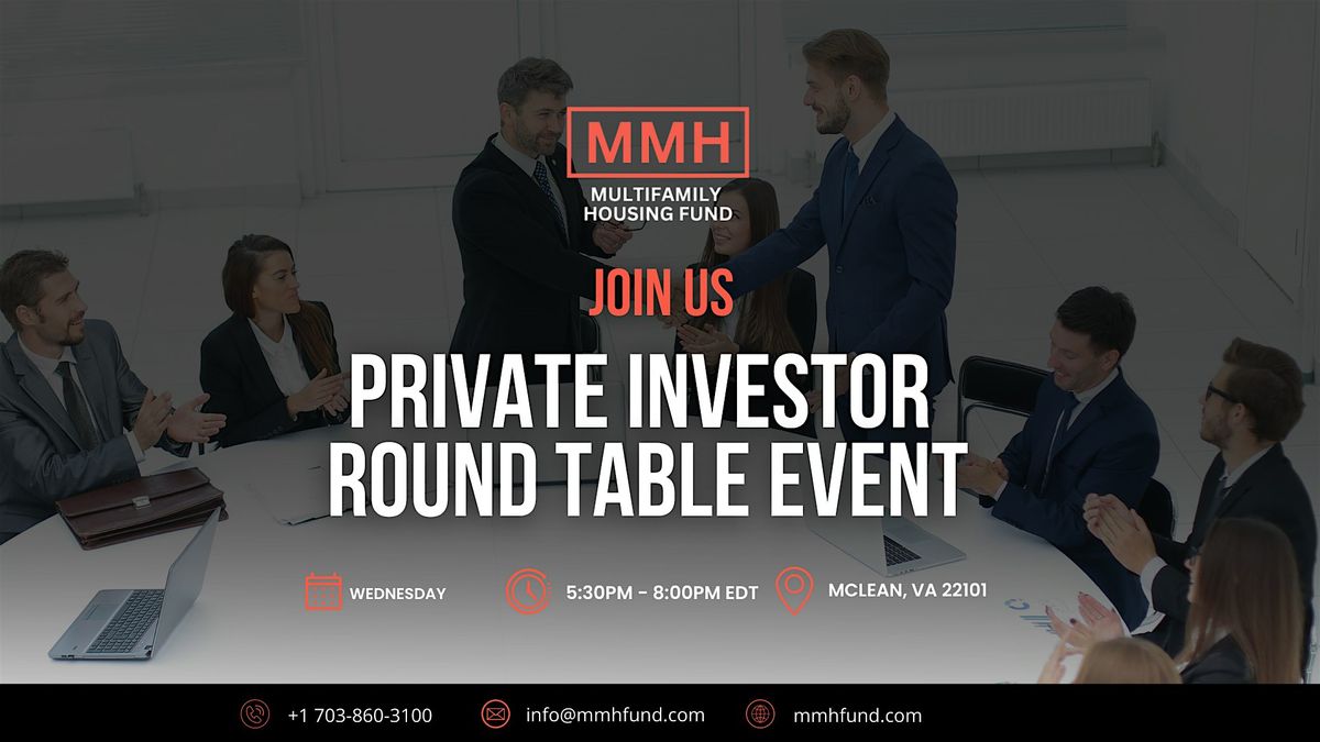 Missing Middle Housing Fund Private Investor Round Table Event