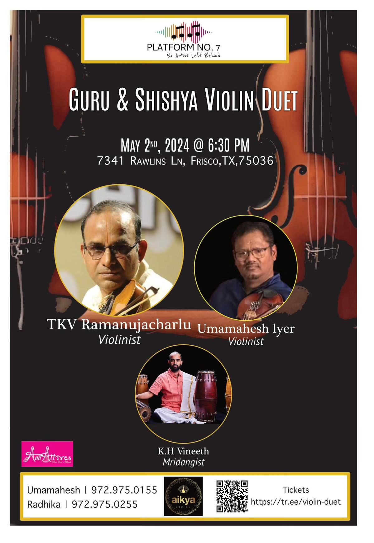 Guru Shishya Violin Duet- TKV Ramanujacharlu & Umamahesh Iyer
