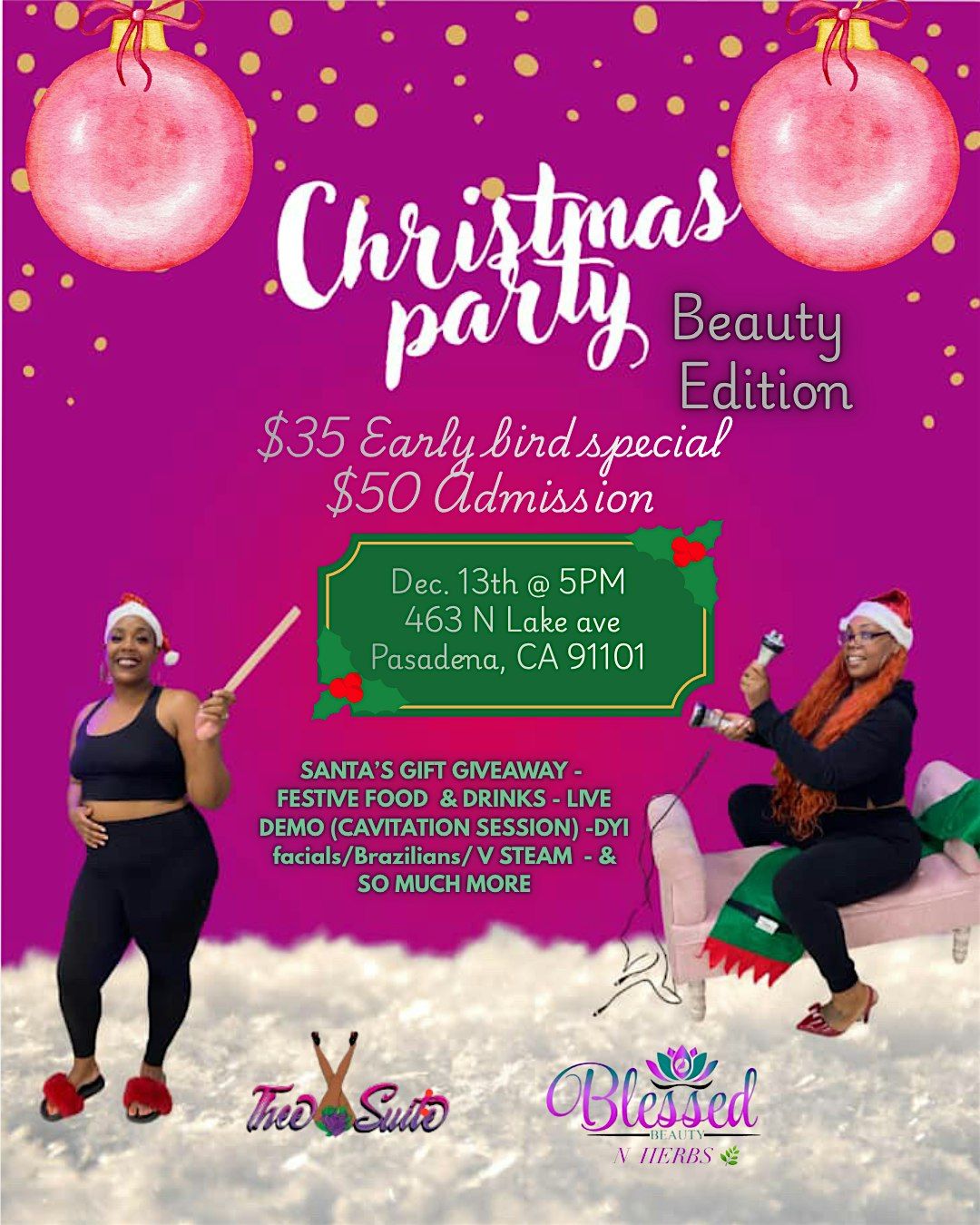 Christmas Spa Party