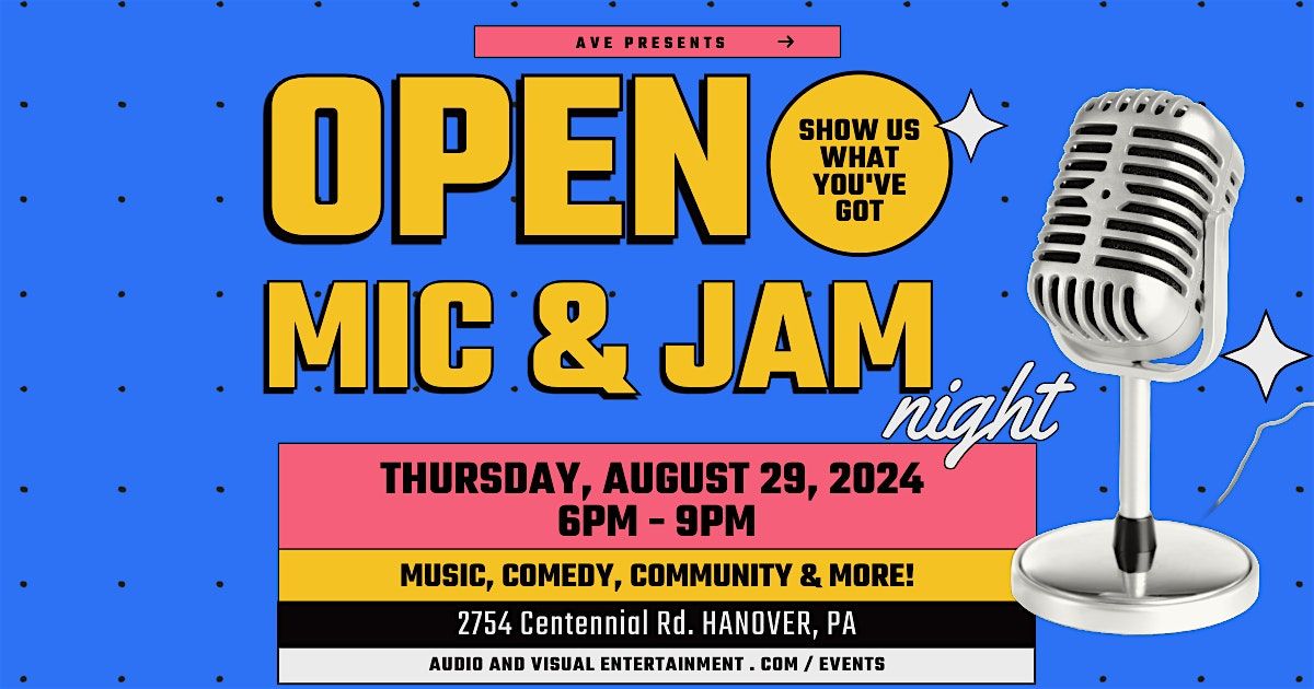 AVE OPEN MIC & JAM NIGHT