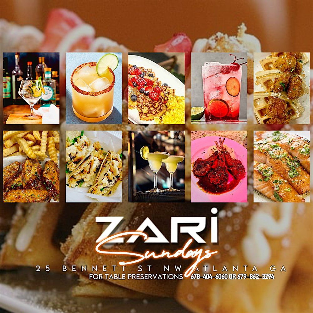 THE LATE BRUNCH! ZARI SUNDAYS PRE-GAME DAY PARTY ATLANTA! NBA WATCH 15 TV'S