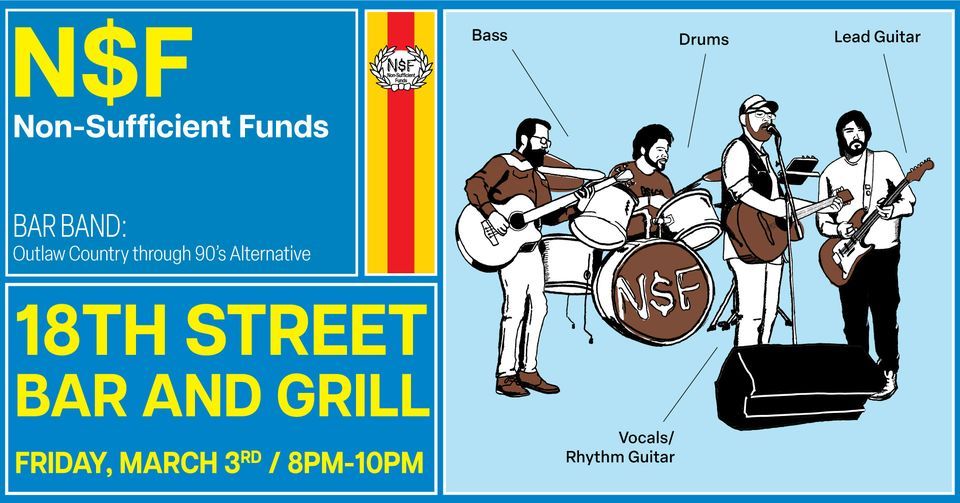 Non-Suffient Funds at 18th Street Band and Grill