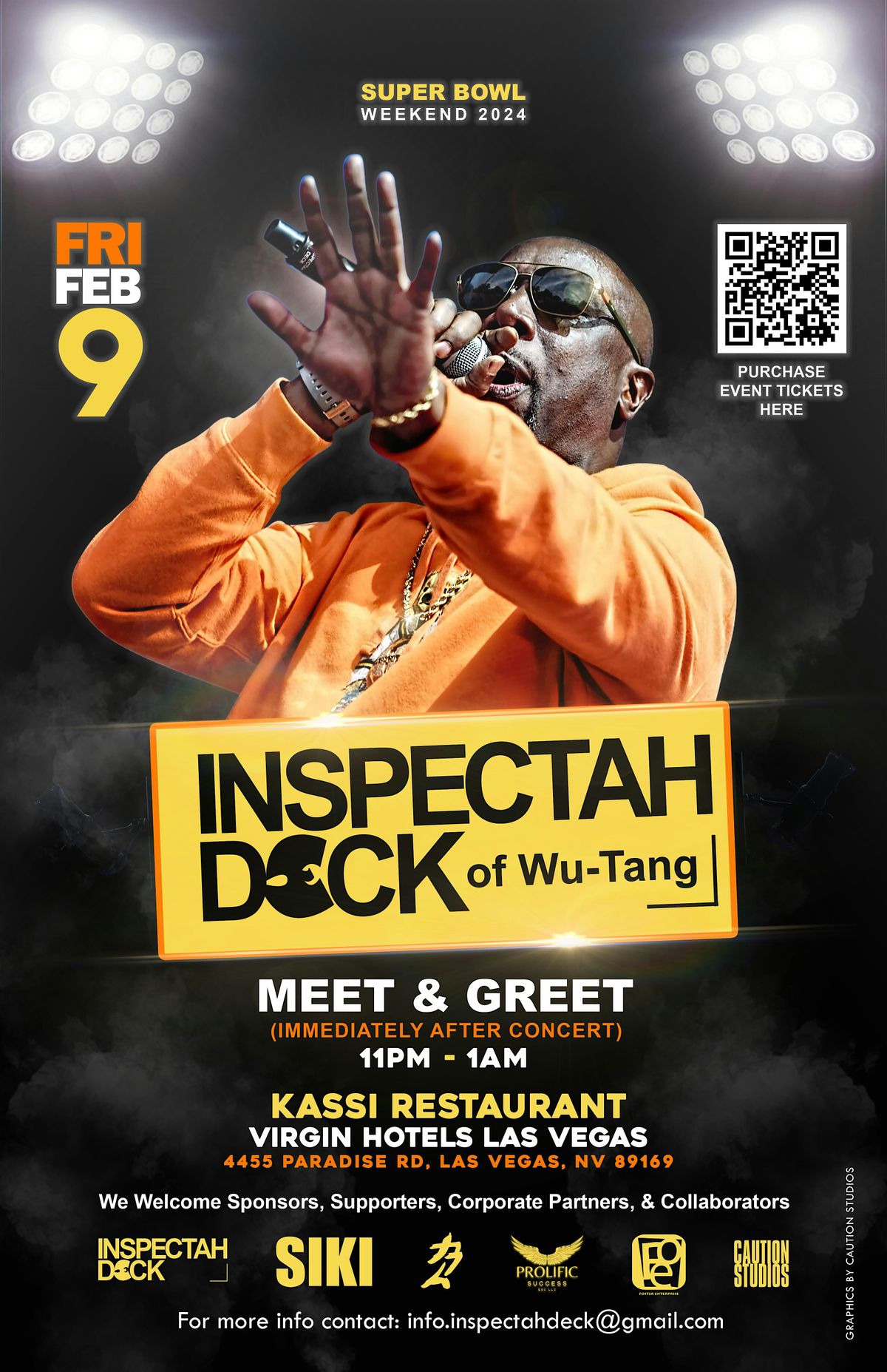 Inspectah Deck of Wu-Tang Super Bowl Weekend (Meet & Greets)