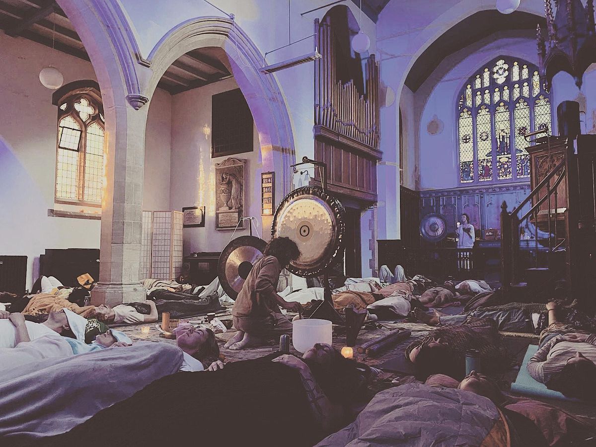 ALL NIGHT GONG PUJA,  End of Summer,  at The Old Church