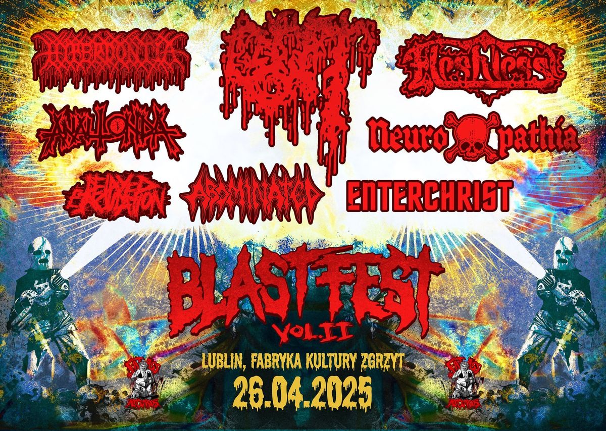 Blastfest II - Gut, Fleshless, Hyperdontia, Neuropathia, Abominated, Lublin, Klub Zgrzyt 26.04.2024