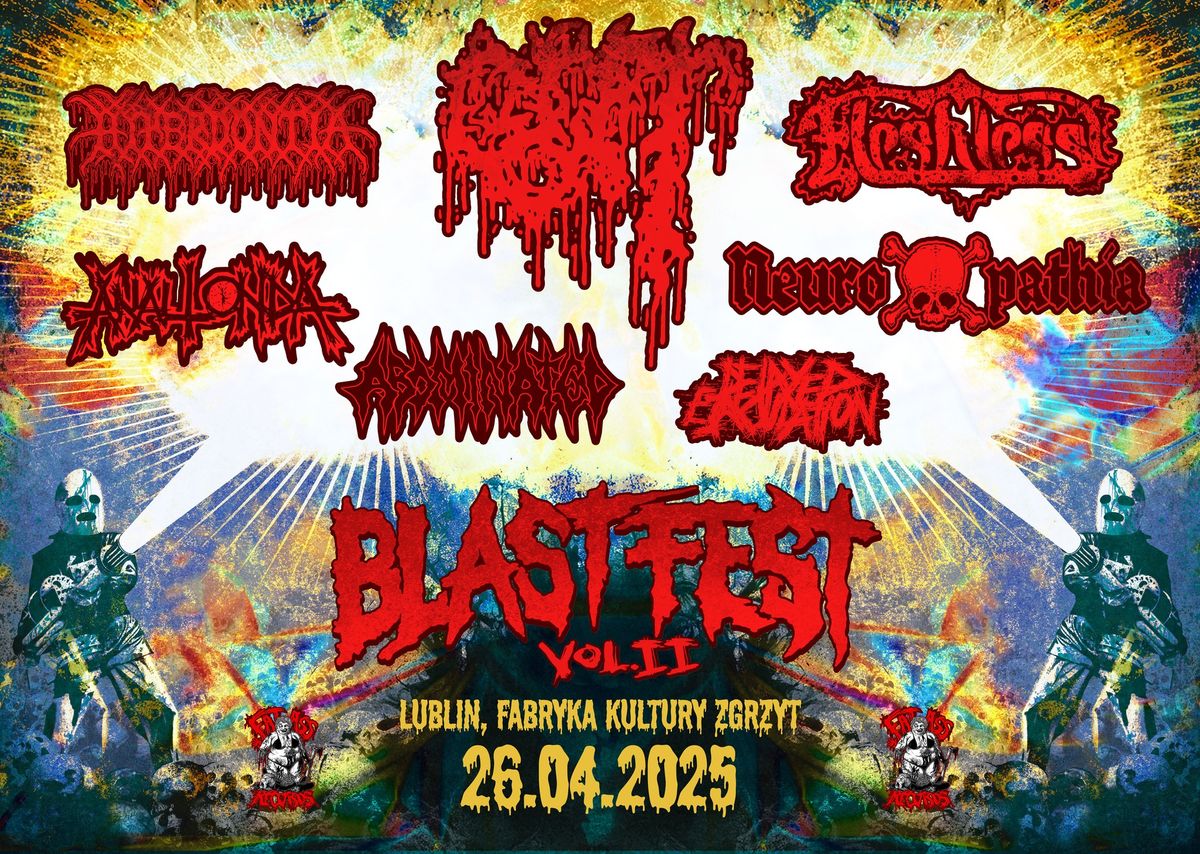 Blastfest II - Gut, Fleshless, Hyperdontia, Neuropathia, Abominated, Lublin, Klub Zgrzyt 26.04.2024