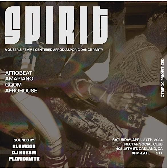 SPIRIT: Queer and Femme Afro Dance Party