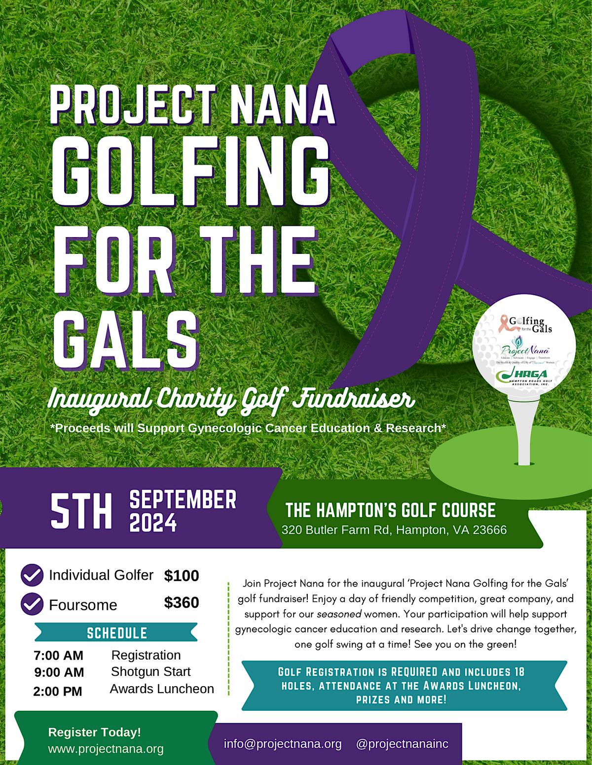 Project Nana Golfing for the Gals Charity Fundraiser