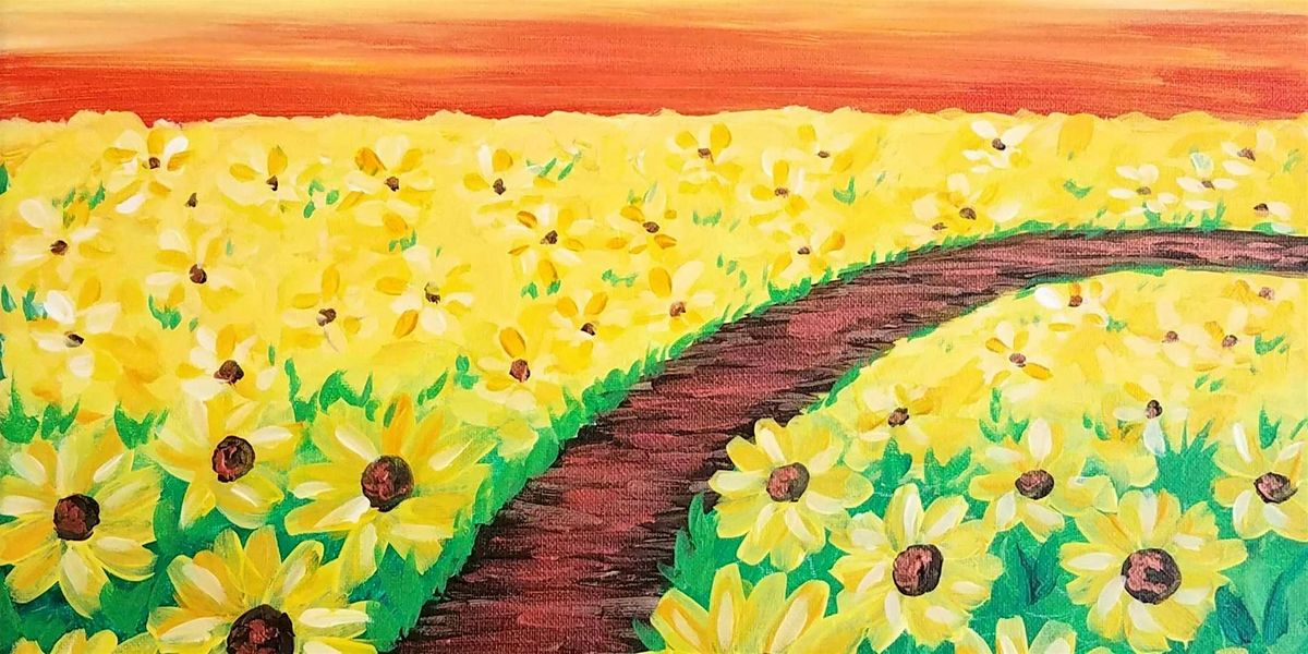 Sunflower Stroll - Paint and Sip by Classpop!\u2122