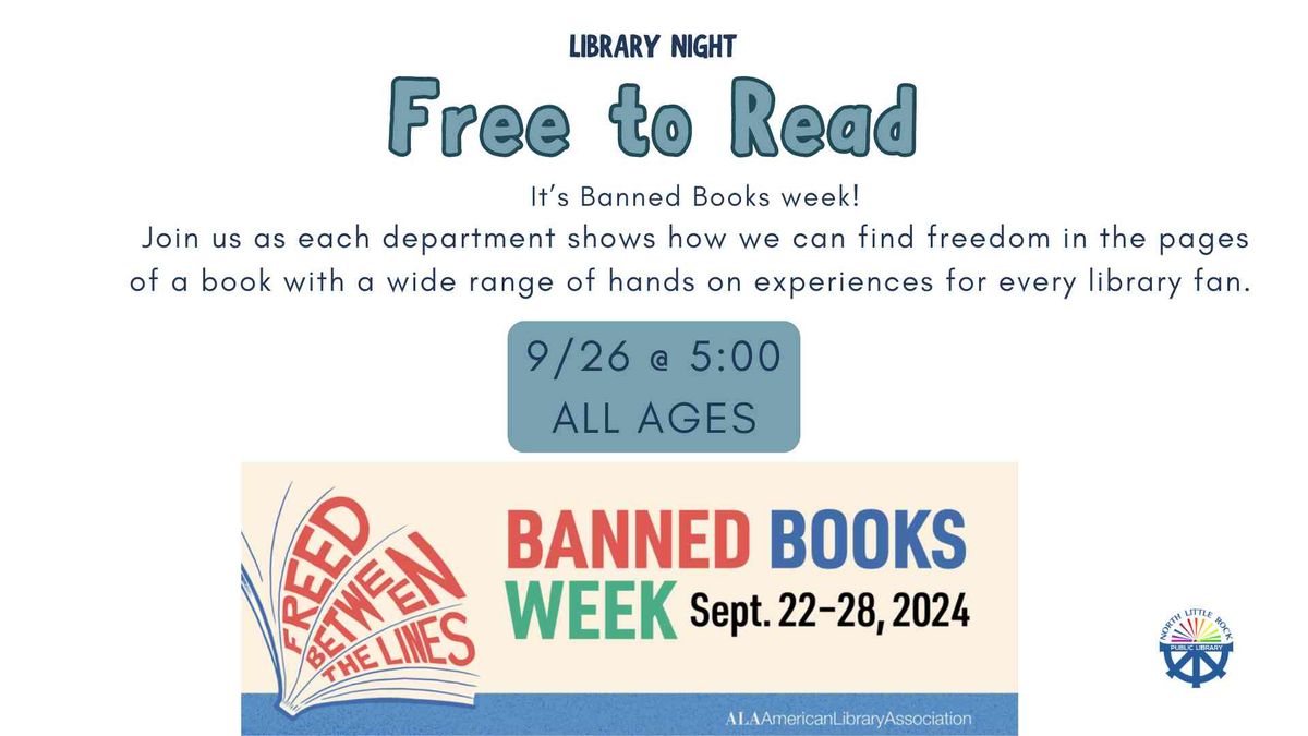 Free To Read Library Night