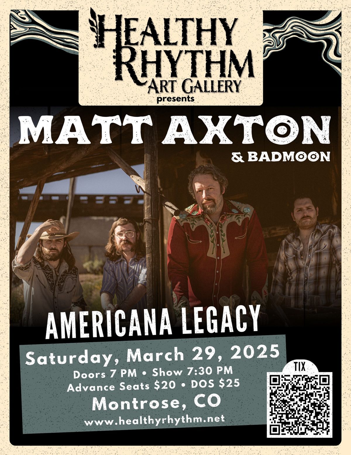 MATT AXTON & BADMOON :: LIVE AT HEALTHY RHYTHM