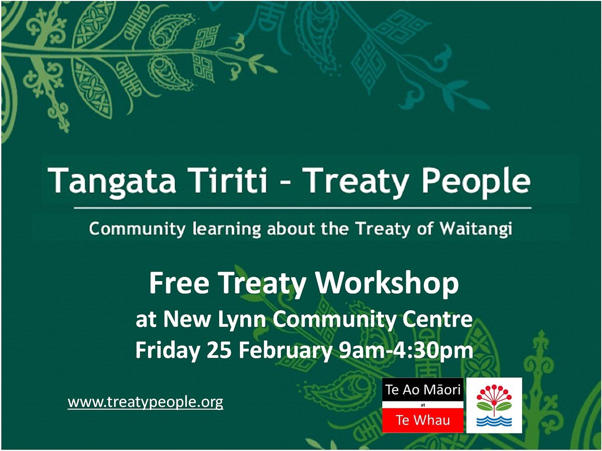 Tangata Tiriti Workshop - Treaty People