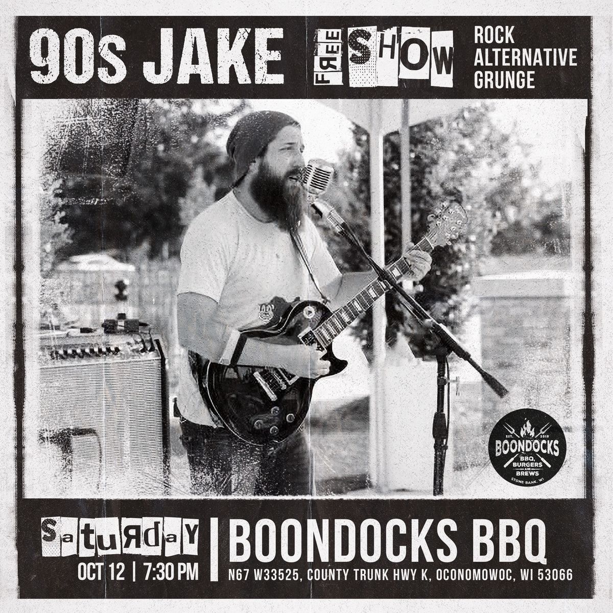 90s Jake Live at Boondocks BBQ