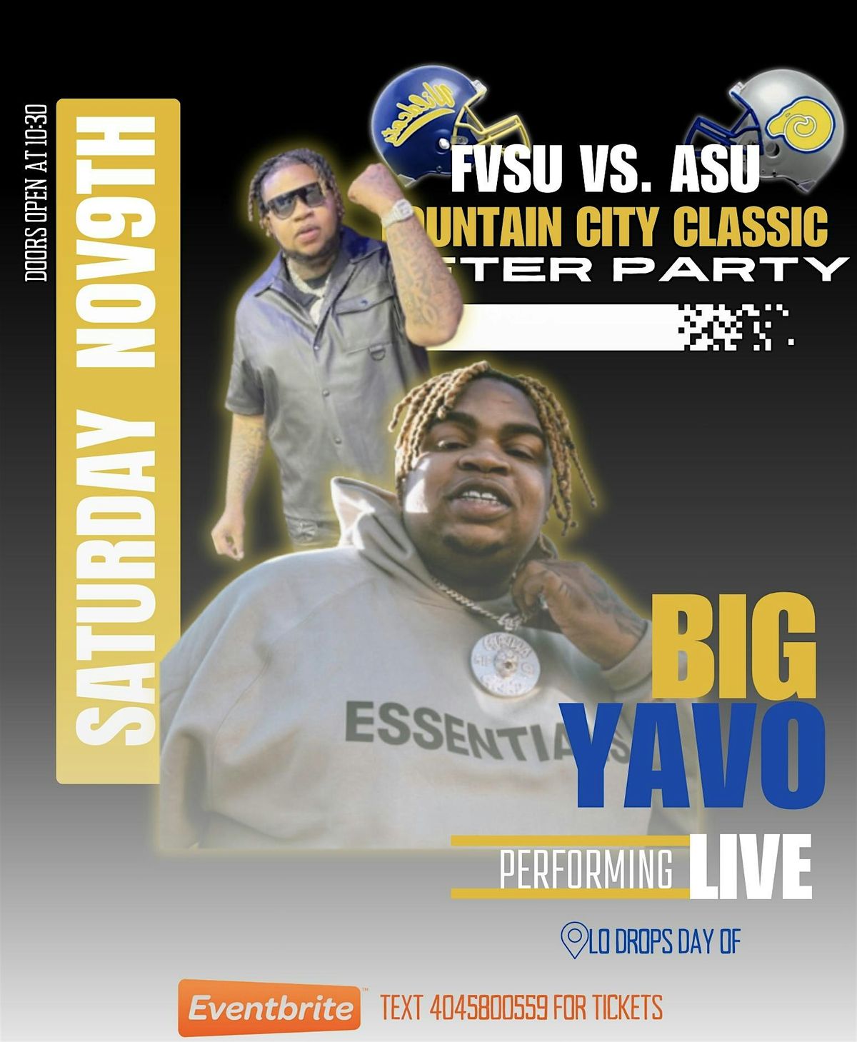 FVSU VS. ASU OFFICIAL CLASSIC AFTERPARTY FT. BIG YAVO