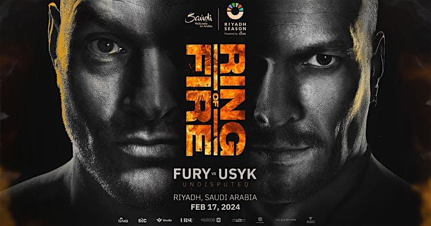 Fury vs Usyk LIVE on Pay-Per-View at Echo Bravo