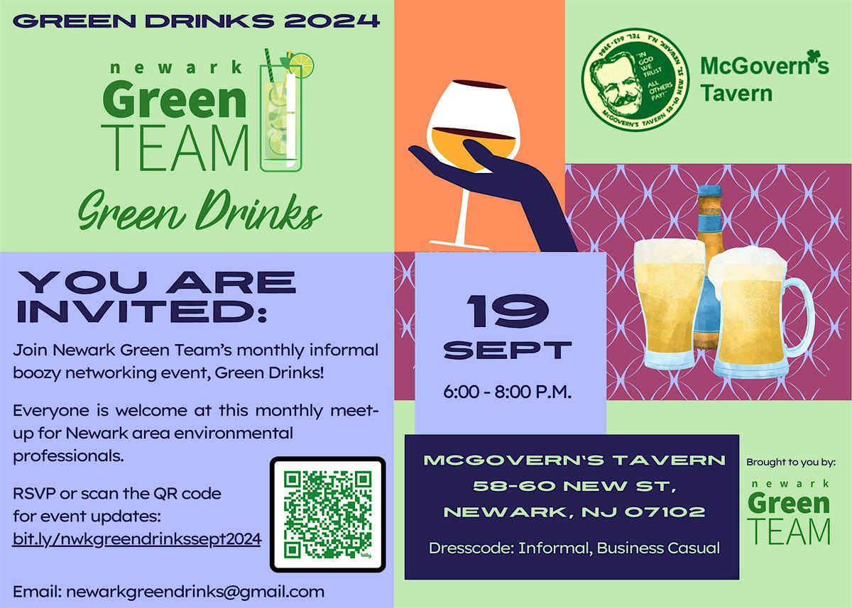 Green Drinks Newark - September 2024