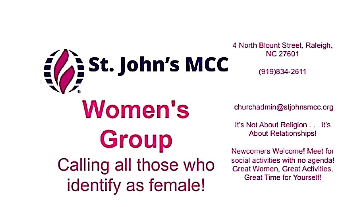 St. John's MCC Women's Group!