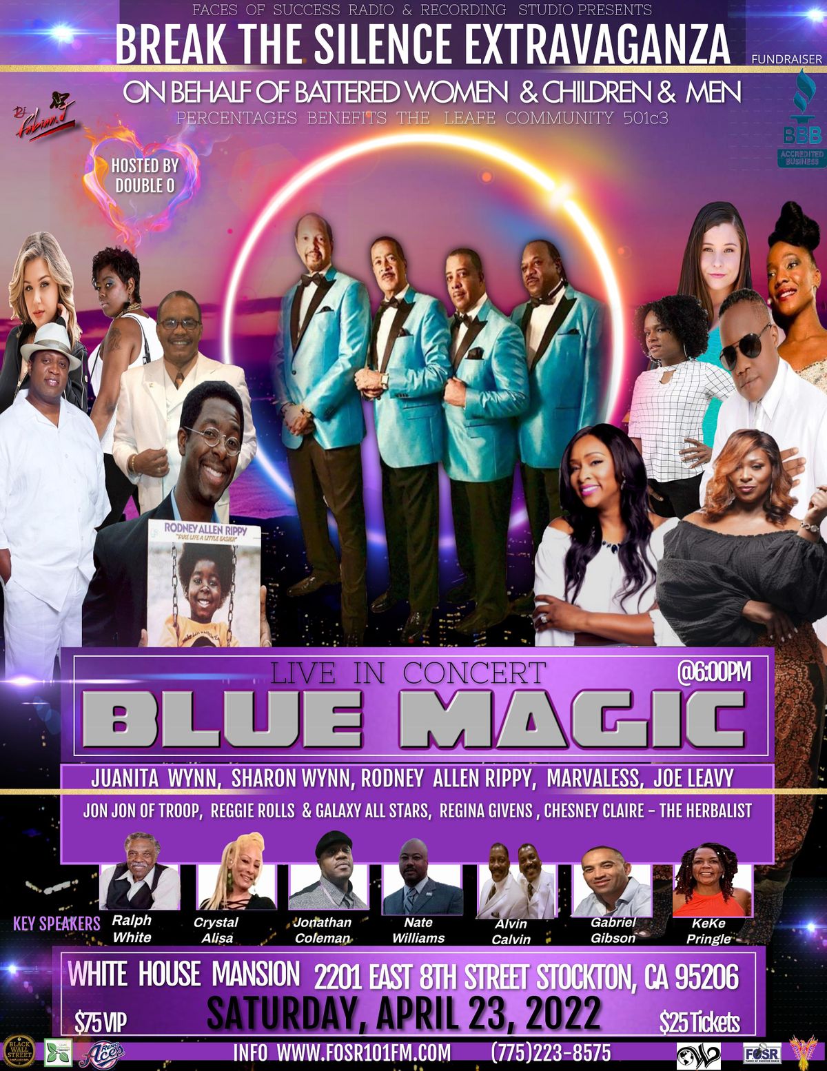 LEGENDARY BLUE MAGIC LIVE IN CONCERT, 2201 E 8th St, Stockton, 23 April
