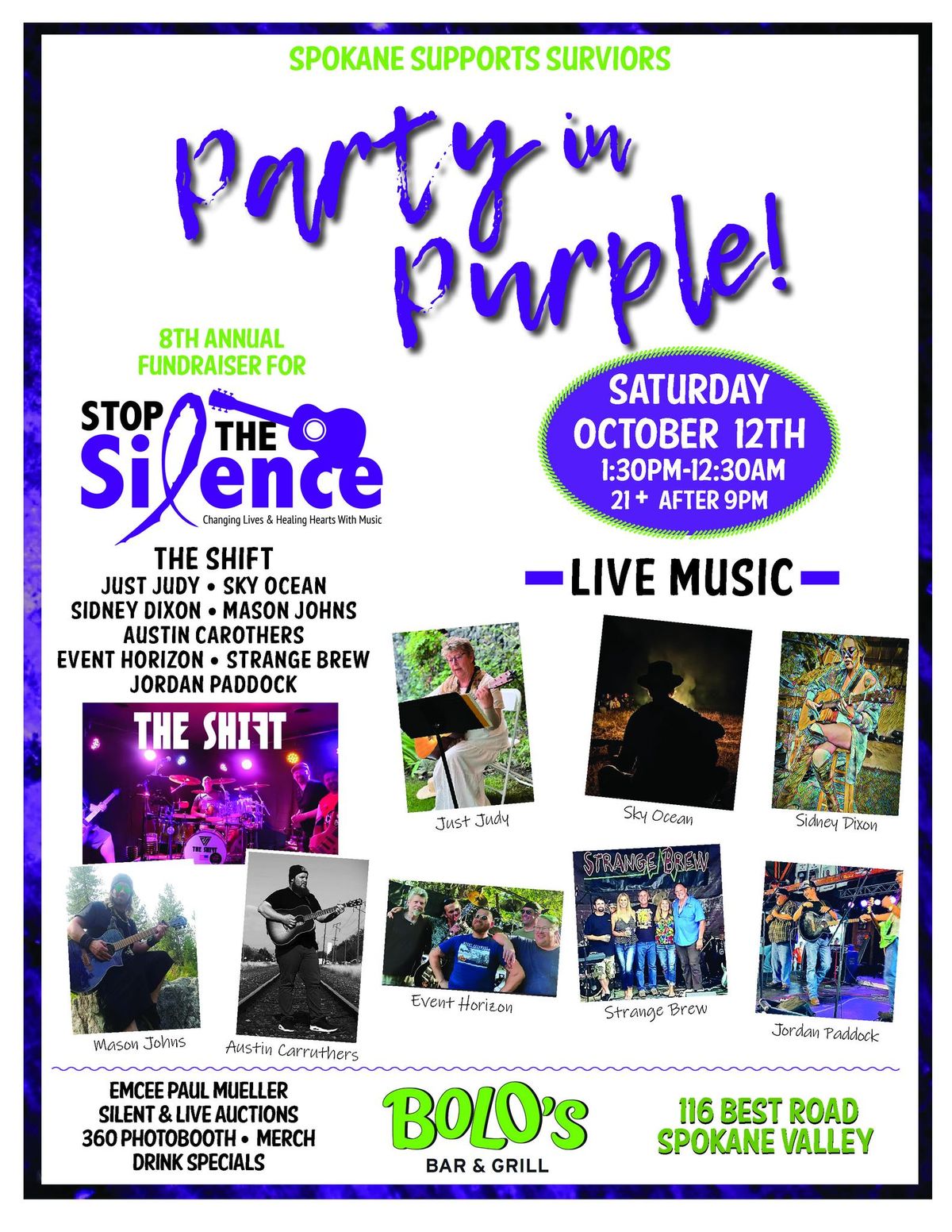 Party in Purple at Bolo's!