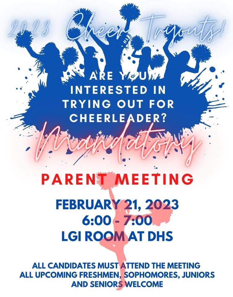 Parent Meeting for Cheer Tryouts