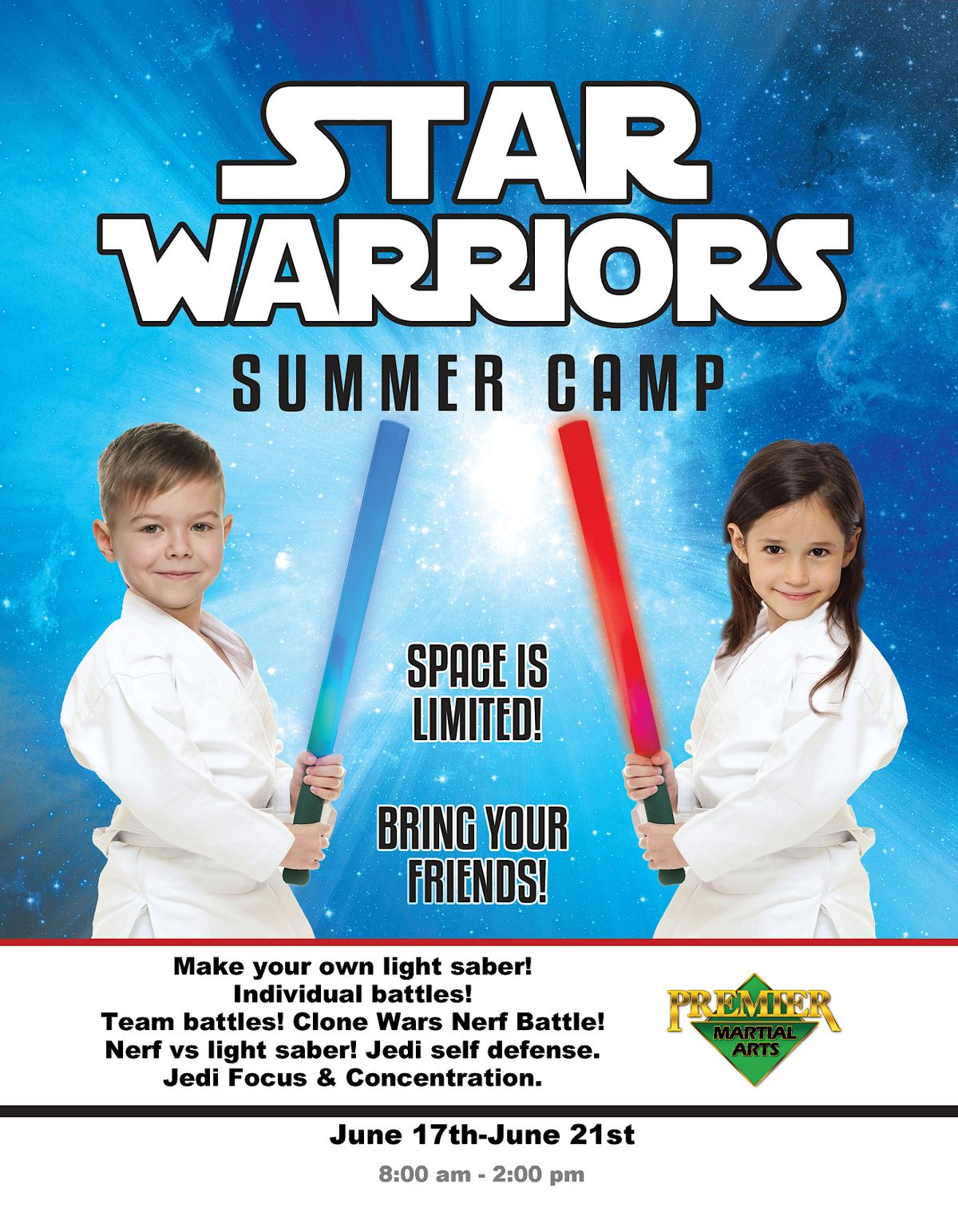 Star Wars Jedi Training Camp @ Premier Martial Arts