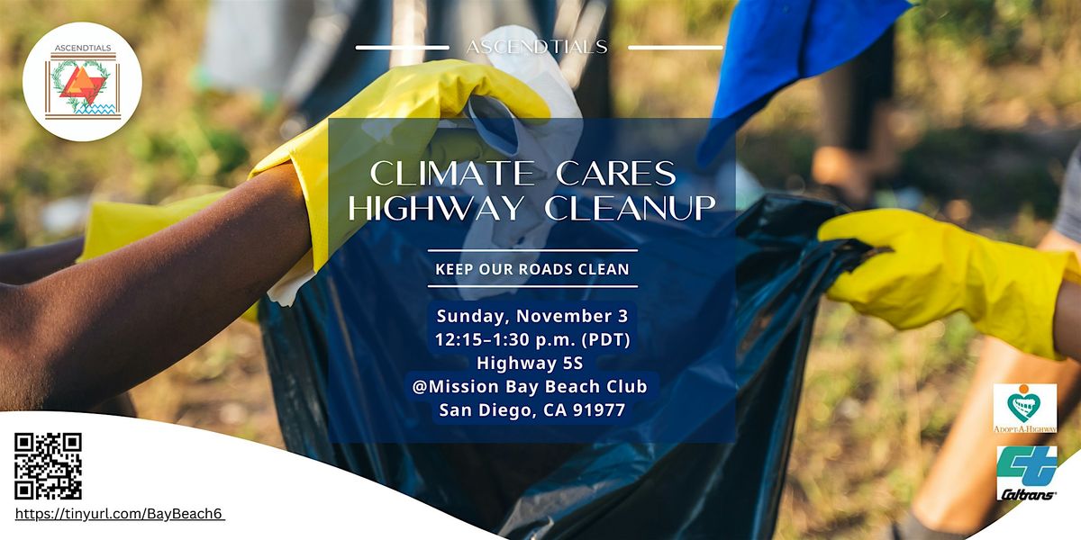 ASCENDtials Climate Cares Highway Cleanup Event at 5\/Mission Bay Beach Club