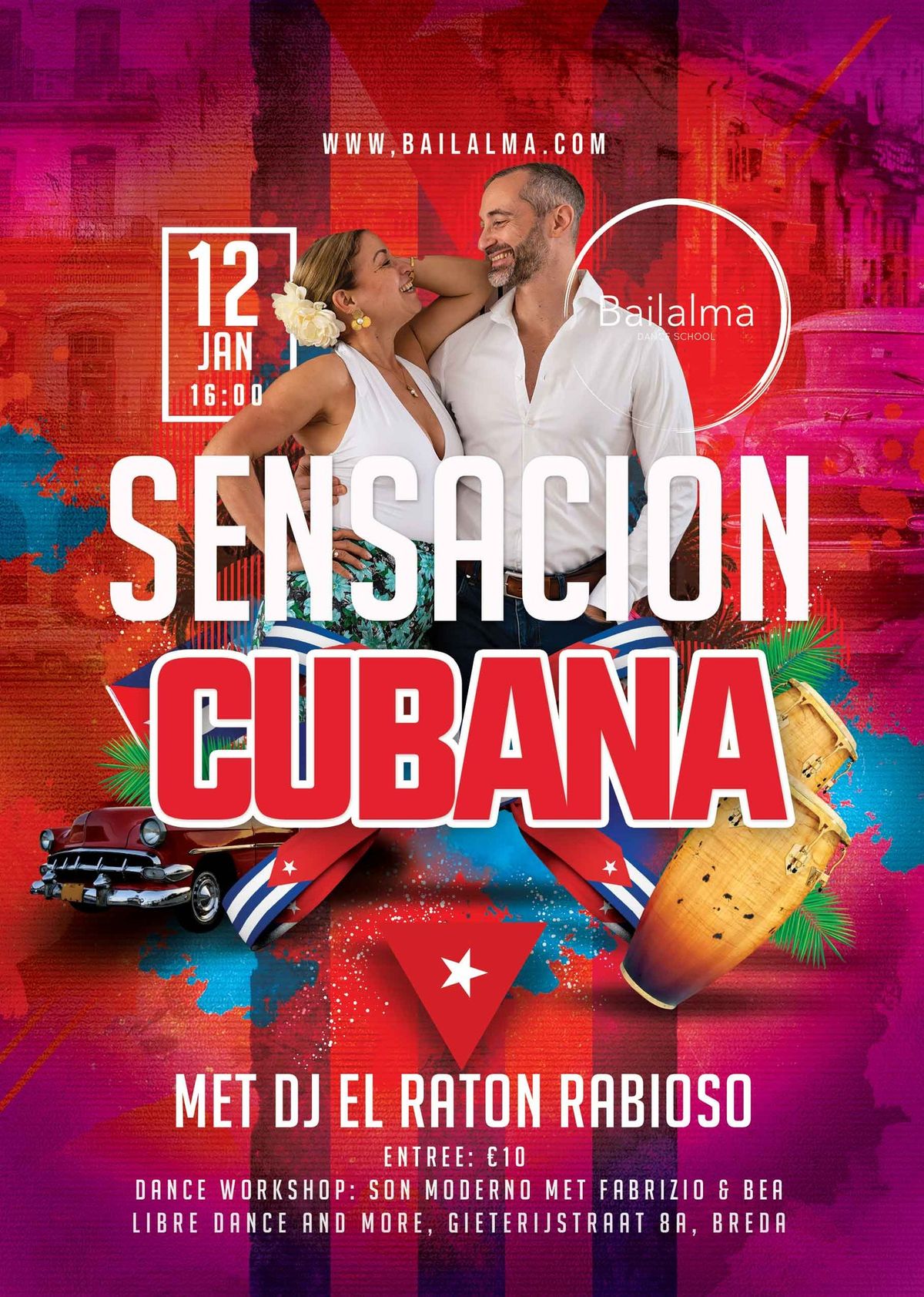 Sensaci\u00f3n Cubana \u2013 Cubaanse Salsa Matinee \u2013 12 Januari 2025