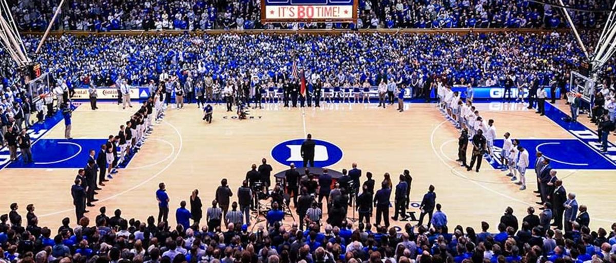 Auburn Tigers at Duke Blue Devils Mens Basketball at Cameron Indoor Stadium