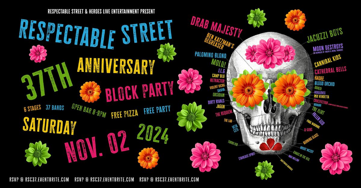 Drab Majesty + Jacuzzi Boys at Respectable Street 37 Year Block Party - WPB