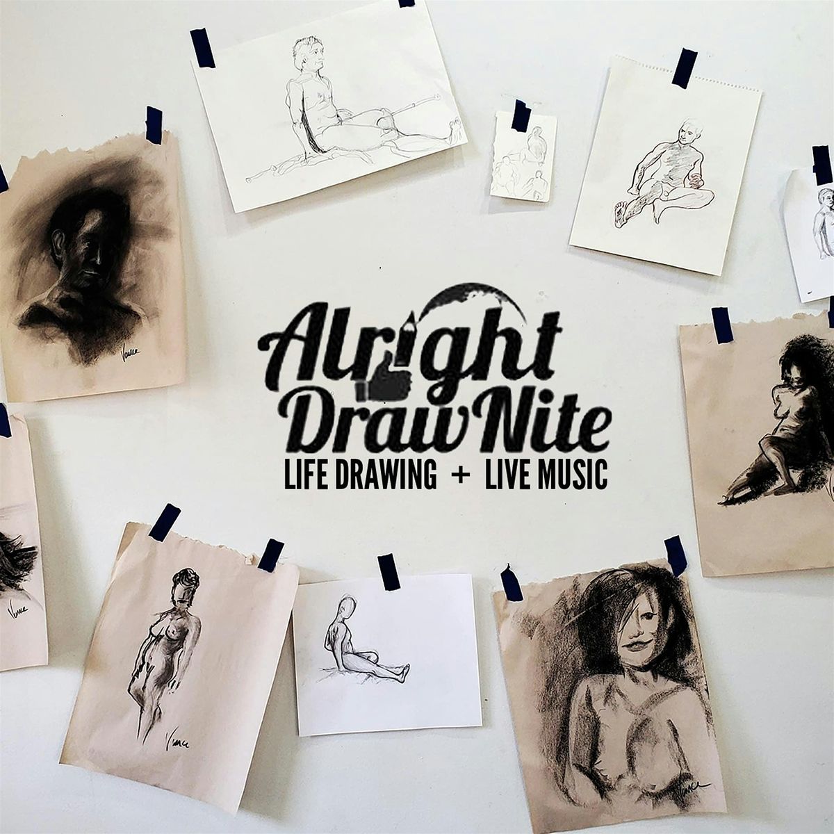 Alright DrawNite: Life Drawing + Live DJ