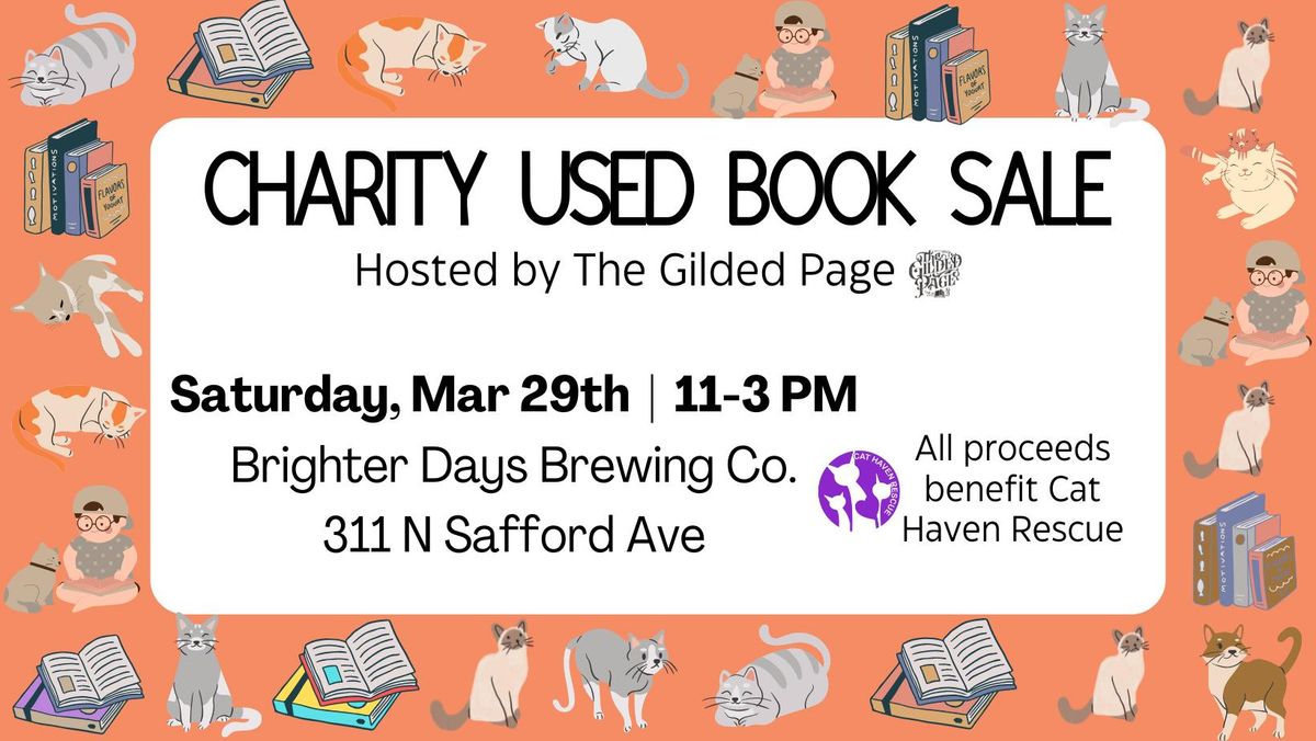 Charity Used Book Sale @ Brighter Days