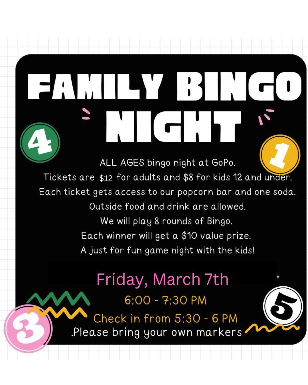 Family Bingo Night