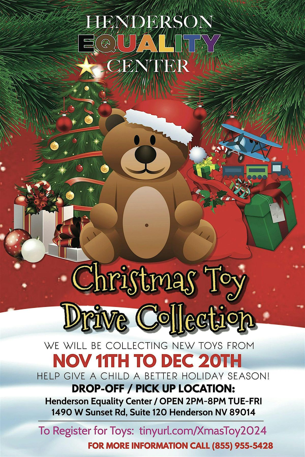 Henderson Equality Center Toy Drive Registration - 2024