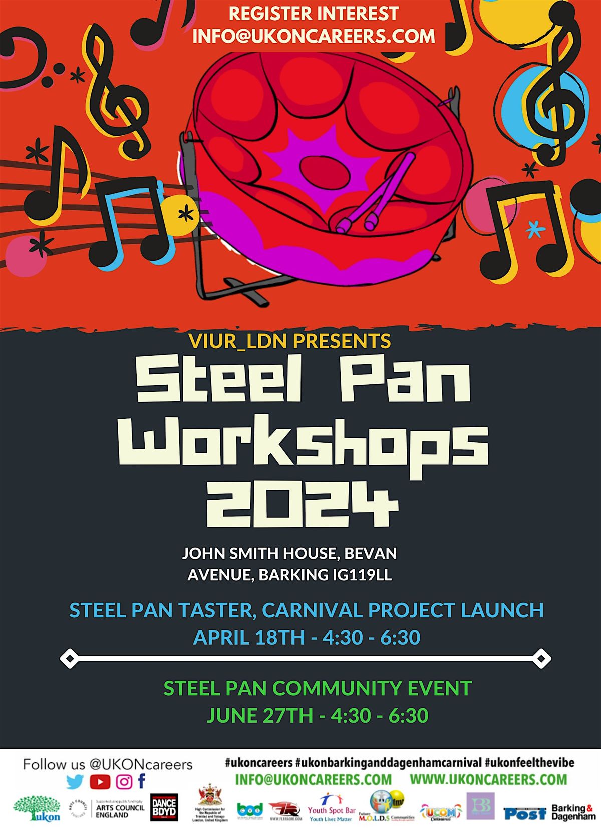 Steel Pan Workshop + JSH Event