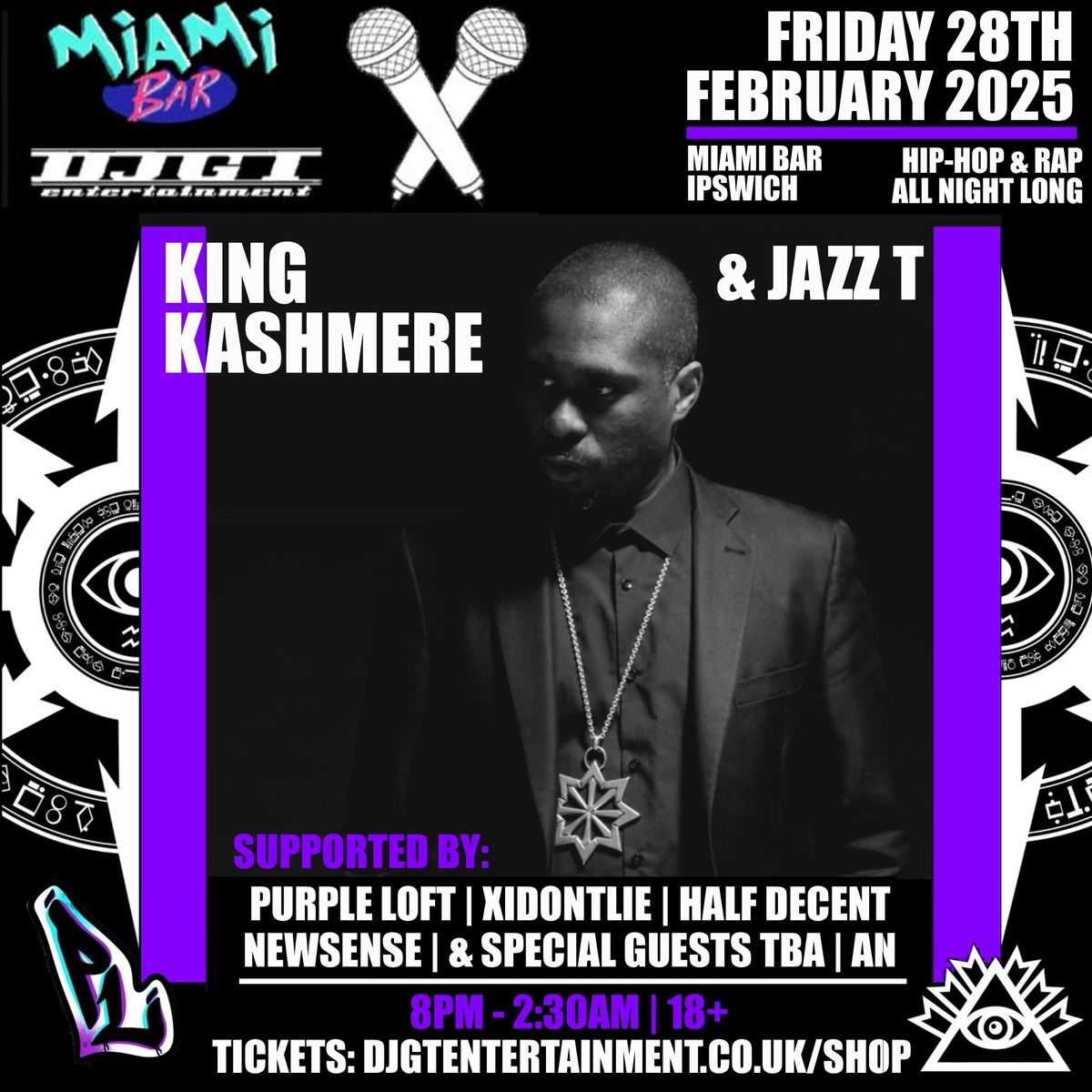 King Kashmere & Jazz T Live at Miami Bar, Ipswich