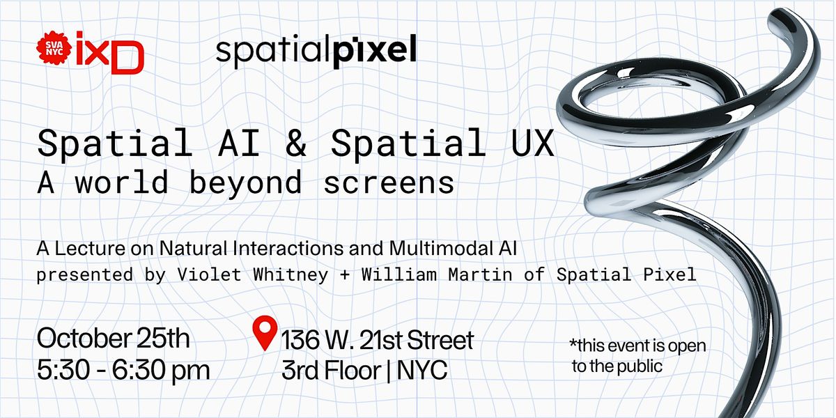 Spatial AI & Spatial UX |  A world beyond screens.