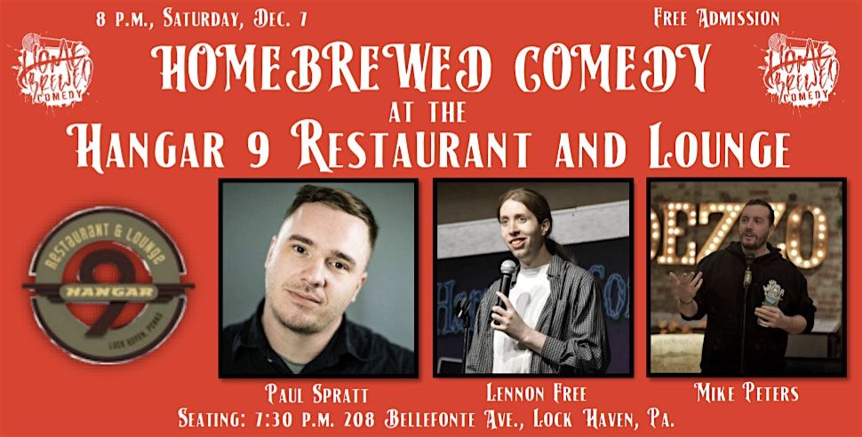 Homebrewed Comedy at the Hangar 9 Restaurant and Lounge