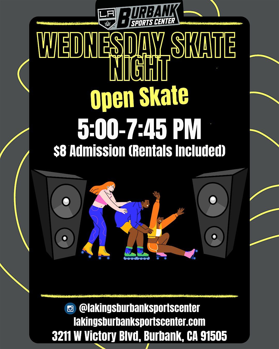 Wednesday Open Skate ($8 Admission - Rental Included)