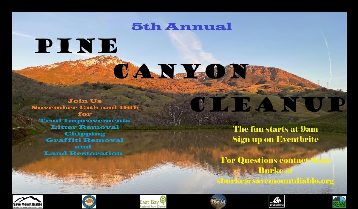 5th Annual Pine Canyon Cleanup - Diablo Foothills - Weeding