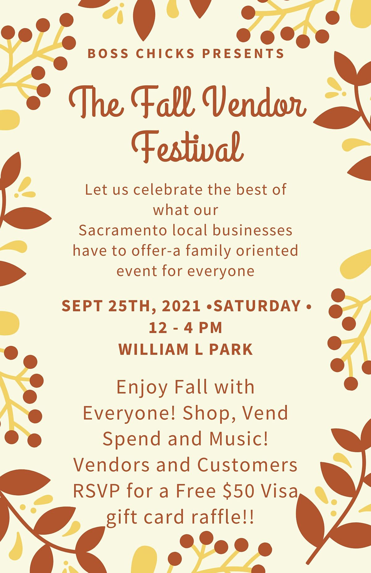 Step into Fall Vendor Festival Event