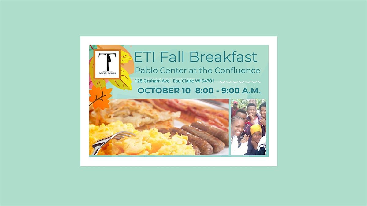 ETI's Fall Breakfast at the Pablo Center, Eau Claire