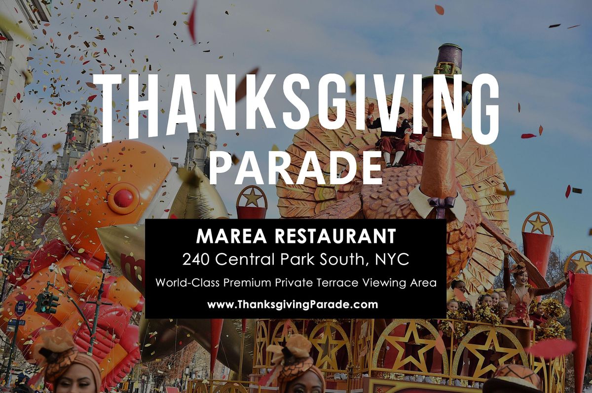Premium Macy\u2019s Thanksgiving Parade Brunch in Columbus Circle 2024 at Marea